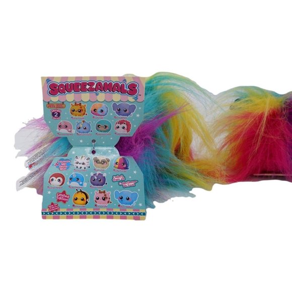 Squeezamals Fluffy Furball Super Squishy (Lot of 3) Scented 3.5 in NWT - Picture 6 of 7